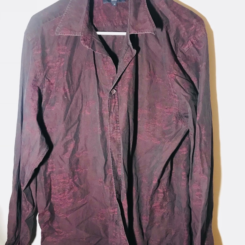 Ted Baker Floral Detail Long-Sleeve Dress Shirt